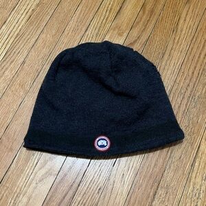 Canada Goose Dark Grey Merino Wool Beanie Toque Hat OS Unisex